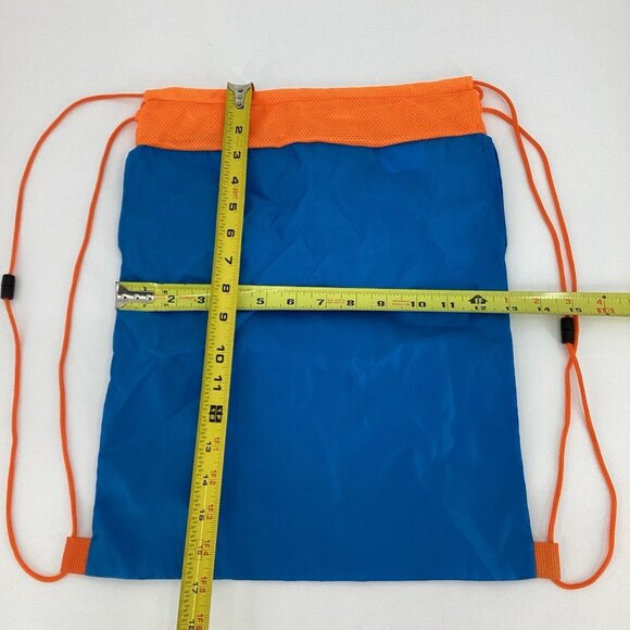 Build A Bear BABW BLUE/ORANGE Drawstring Tote Cinch Bag - Picture 3 of 4